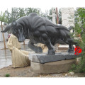 black stone park bull sculpture